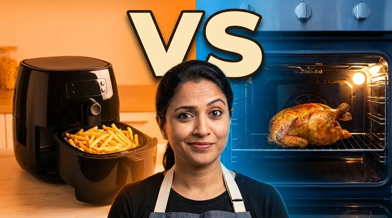 Friteuse à air contre four : lequel gagne ?